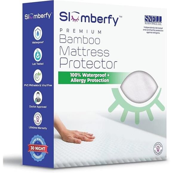 New Waterproof Mattress Protector | Hypoallergenic Bamboo Mattress - Picture 7 of 7